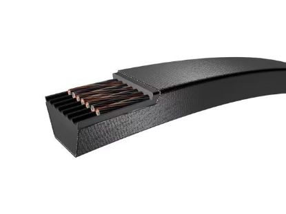 Picture of V Belt Set; Pitch Circumference: 3050 Mm,Top Width: 22 Mm,Beltquantity: 3,Material: Nbr
